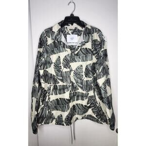 Herschel Jacket Voyage Coach Men's Birch Palm L Green Beige Color Windbreaker‎